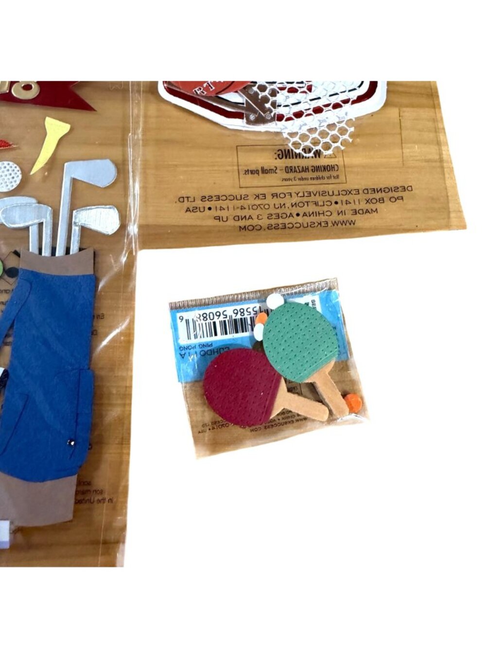 Jolees By You 3D Sports Stickers Golf Basketball Ping Pong Scrapbooking Crafts - Picture 3 of 4